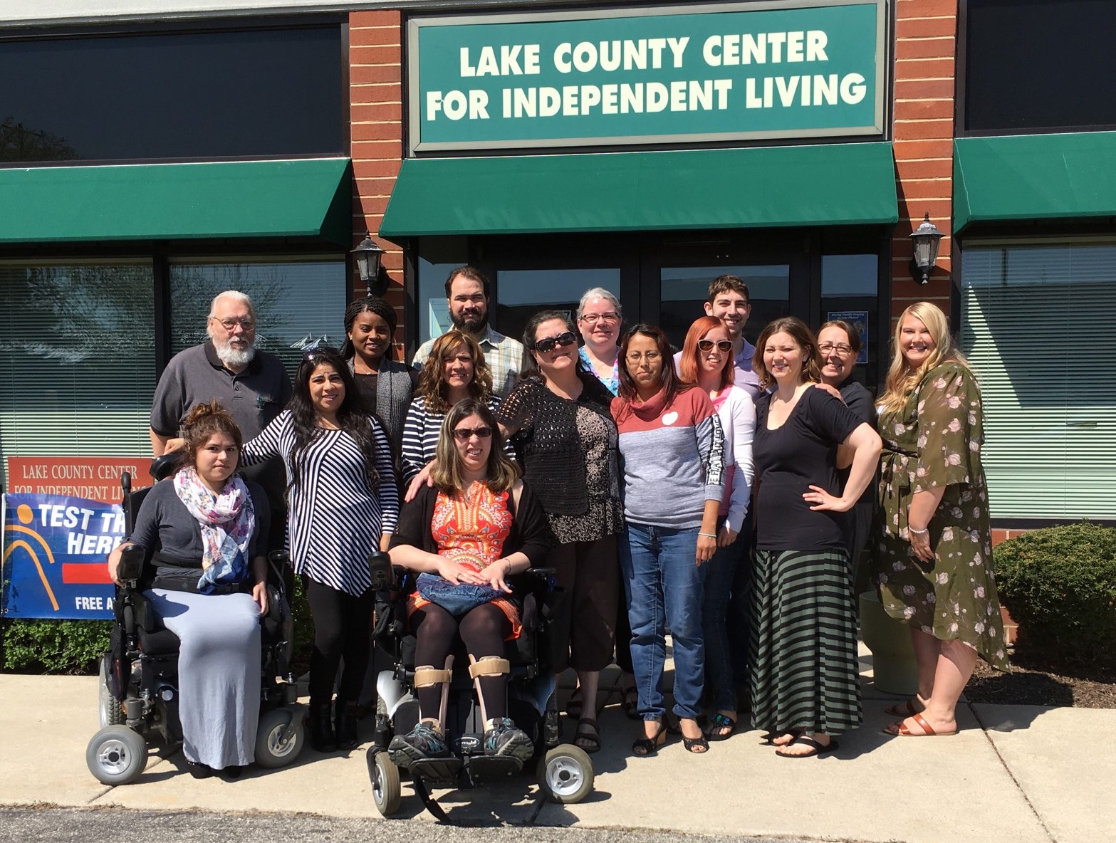 LCCIL Staff in front of Seymour Building